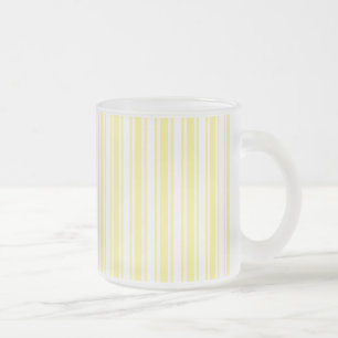 Tasse Givré Landes de bonbons jaune et blanc citron