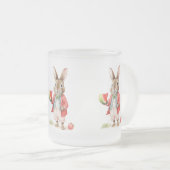 Tasse Givré Lapin aquarelle avec pastèque (Devant droit)