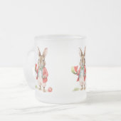 Tasse Givré Lapin aquarelle avec pastèque (Devant gauche)