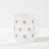 Tasse Givré Lapin de Pâques Elegant Motif d'or look (Devant droit)