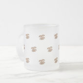 Tasse Givré Lapin de Pâques Elegant Motif d'or look (Devant gauche)