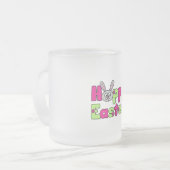Tasse Givré Lapin de Pâques Joyeux Oeufs de Pâques (Devant gauche)