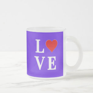 Tasse Givré Lavender LOVE Élégant