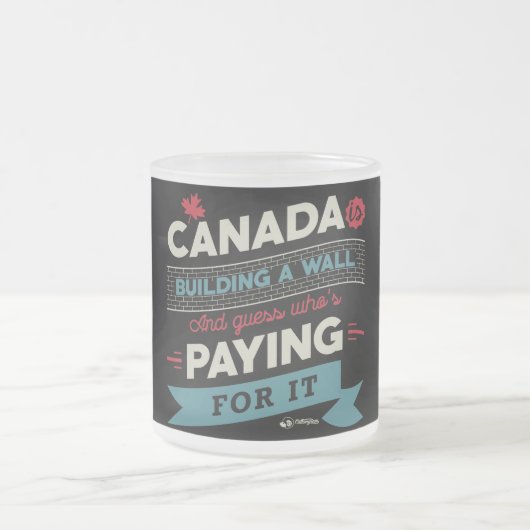 Tasse Givré Le Canada construit un mur (Centre)