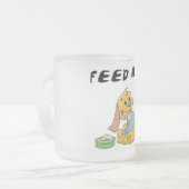 Tasse Givré Le chiot m'alimentent des T-shirts et des cadeaux (Devant gauche)