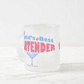 Tasse Givré Le meilleur barman du monde (Devant gauche)