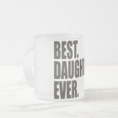 Tasse Givré Le meilleur. Fille. Jamais (Devant gauche)