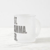 Tasse Givré Le meilleur. Gramma. Jamais (Devant droit)