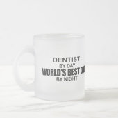 Tasse Givré Le meilleur papa du monde - dentiste (Gauche)