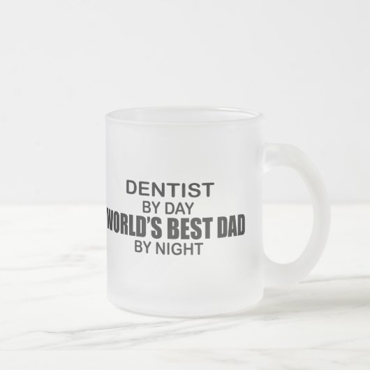 Tasse Givré Le meilleur papa du monde - dentiste (Droit)