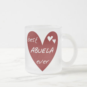 Tasse Givré Le meilleurs T-shirts et cadeaux d'Abuela de coeur
