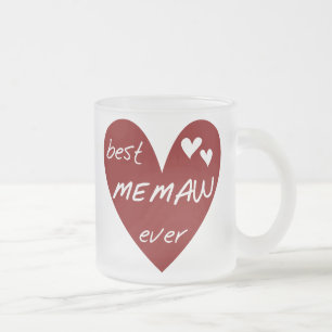Tasse Givré Le meilleurs T-shirts et cadeaux de Memaw de coeur