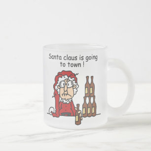 Tasse Givré Le Père Noël va en ville
