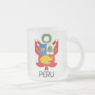 Tasse Givré Le PÉROU - emblème/drapeau/manteau des