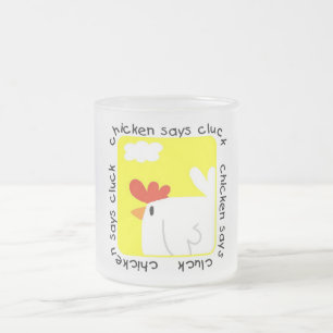 Tasse Givré Le poulet indique des T-shirts et des cadeaux de