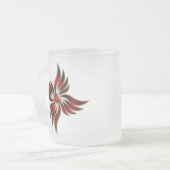 Tasse Givré Le rouge comme la grenade de la flamme (Devant gauche)