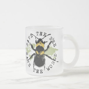 Tasse Givré Le yoga parlent : Sauvez les économies d'abeille
