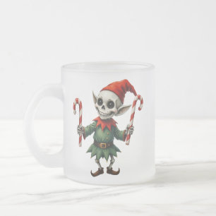 Tasse Givré L'elfe de Noël squelettique – Vacances sombres eff