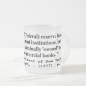 Tasse Givré Les banques fédérales de réserve ne sont pas (Devant droit)