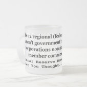 Tasse Givré Les banques fédérales de réserve ne sont pas (Devant gauche)