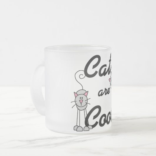Tasse Givré Les chats sont les T-shirts et les cadeaux frais (Devant gauche)
