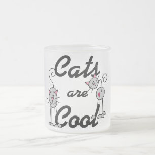 Tasse Givré Les chats sont les T-shirts et les cadeaux frais