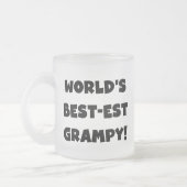 Tasse Givré Les meilleurs cadeaux Grampy du monde de Black Tex (Gauche)