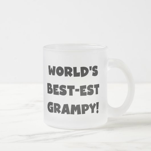 Tasse Givré Les meilleurs cadeaux Grampy du monde de Black Tex (Droit)