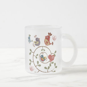 Tasse Givré Les oiseaux Folkart