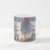 Tasse Givré "Les pattes étincelantes : Le chaton Unicorn Encha (Devant droit)