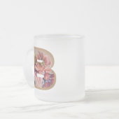 Tasse Givré LETTRE INITIALE Florale Rustique B MONogramme (Devant gauche)
