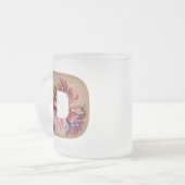 Tasse Givré LETTRE INITIALE Florale Rustique D MONogramme (Devant gauche)