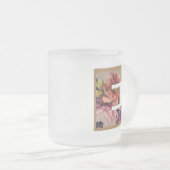Tasse Givré LETTRE INITIALE Florale Rustique E MONogramme (Devant droit)