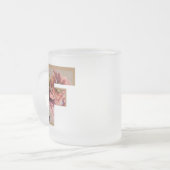 Tasse Givré LETTRE INITIALE Florale Rustique F MONogramme (Devant gauche)