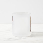 Tasse Givré LETTRE INITIALE Florale Rustique F MONogramme (Centre)