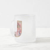 Tasse Givré LETTRE INITIALE Florale Rustique J Monogramme (Devant gauche)