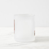 Tasse Givré LETTRE INITIALE Florale Rustique J Monogramme (Centre)