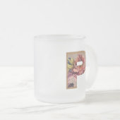Tasse Givré LETTRE INITIALE Florale Rustique P MONogramme (Devant droit)