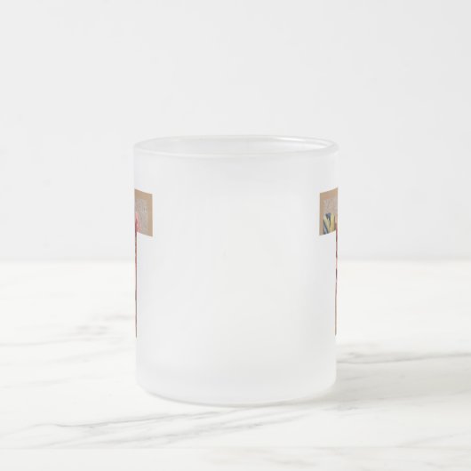 Tasse Givré LETTRE INITIALE Florale Rustique T MONogramme (Centre)