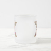 Tasse Givré LETTRE INITIALE Florale Rustique X MONogramme (Centre)