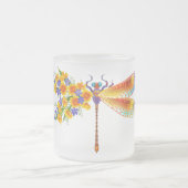 Tasse Givré libellule de fleurs jaunes (Centre)