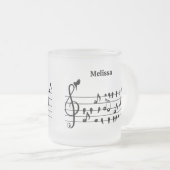 Tasse Givré Libre en tant qu'oiseau, oiseaux chanteurs faisant (Devant droit)