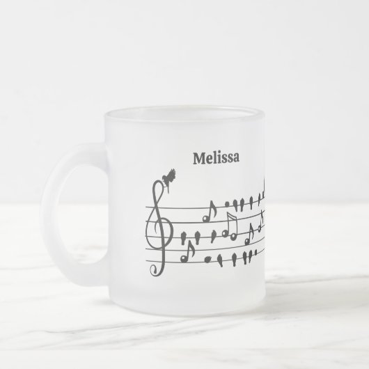 Tasse Givré Libre en tant qu'oiseau, oiseaux chanteurs faisant (Gauche)