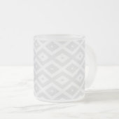 Tasse Givré Light grey and white diamond pattern (Devant droit)