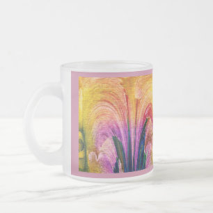 Tasse Givré Lily Abstraite Bourgogne Lily Doux - Amélioré