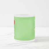 Tasse Givré Lime Green LOVE Design moderne (Centre)