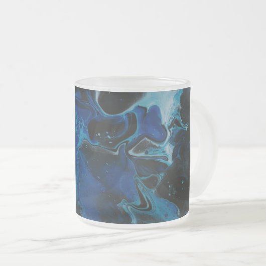 Tasse Givré Liquide psychédélique bleu foncé (Devant droit)