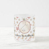 Tasse Givré Logo Abstrait moderne femme beauté visage femme (Centre)