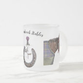 Tasse Givré logo de l'écurie thistlebrook (Devant droit)
