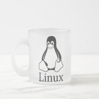 Tasse Givré Logo de Linux avec Tux le pingouin de Linux